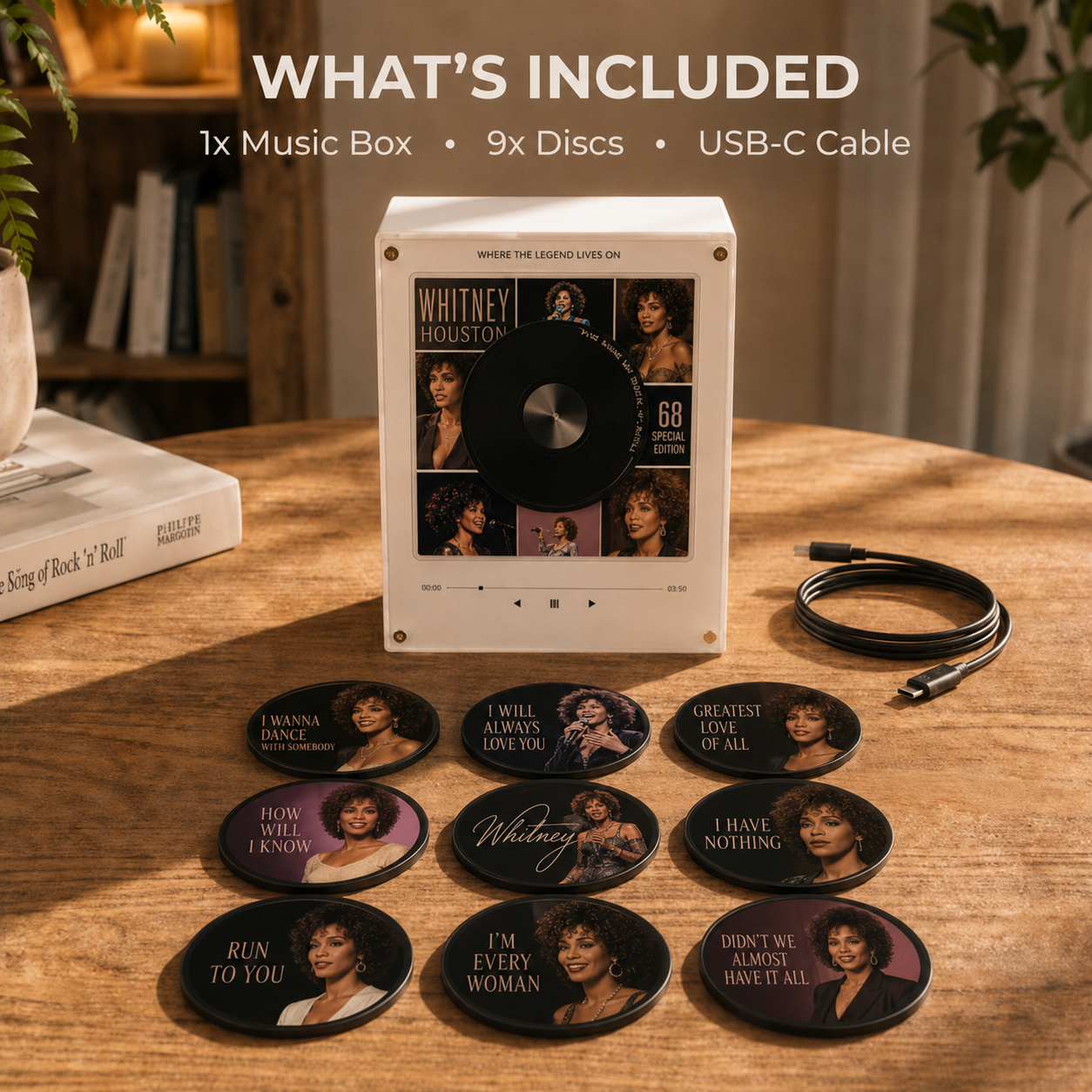 Whitney Music Magnet Vinyl Speaker (PRE-Order now)